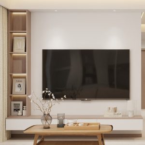 Living Suspended Tv Console & Display cabinet (8 feet)