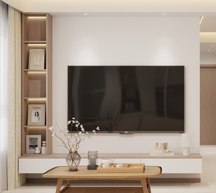 Living Suspended Tv Console & Display cabinet (8 feet)