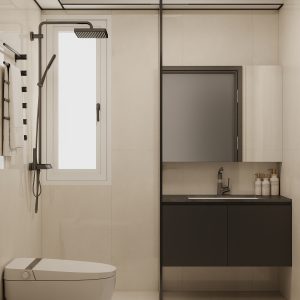 Common Bathroom Top & Bottom Cabinets (5 feet)