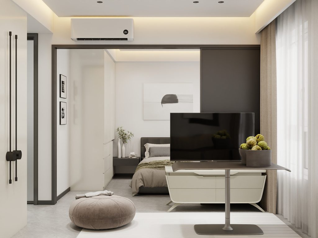 Living Suspended Tv Console & Display cabinet (4 feet)