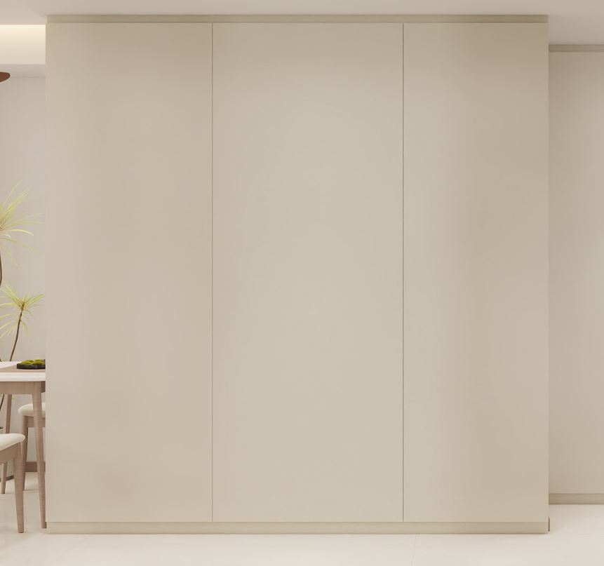Feature Wall of Bomb Shelter with Tic-Tac Door