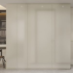 Feature Wall of Bomb Shelter with Tic-Tac Door