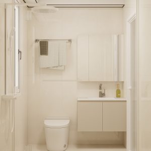 Common Bathroom Top & Bottom Cabinets