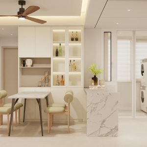 Kitchen Island with Sintered Stone  (7 feet)