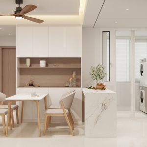 Kitchen Island with Sintered Stone  (7 feet)