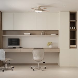 Study Room Full Height Storage Cabinet with Study table  (15 feet)