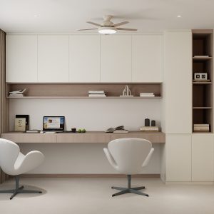 Study Room Full Height Storage Cabinet with Study table  (15 feet)