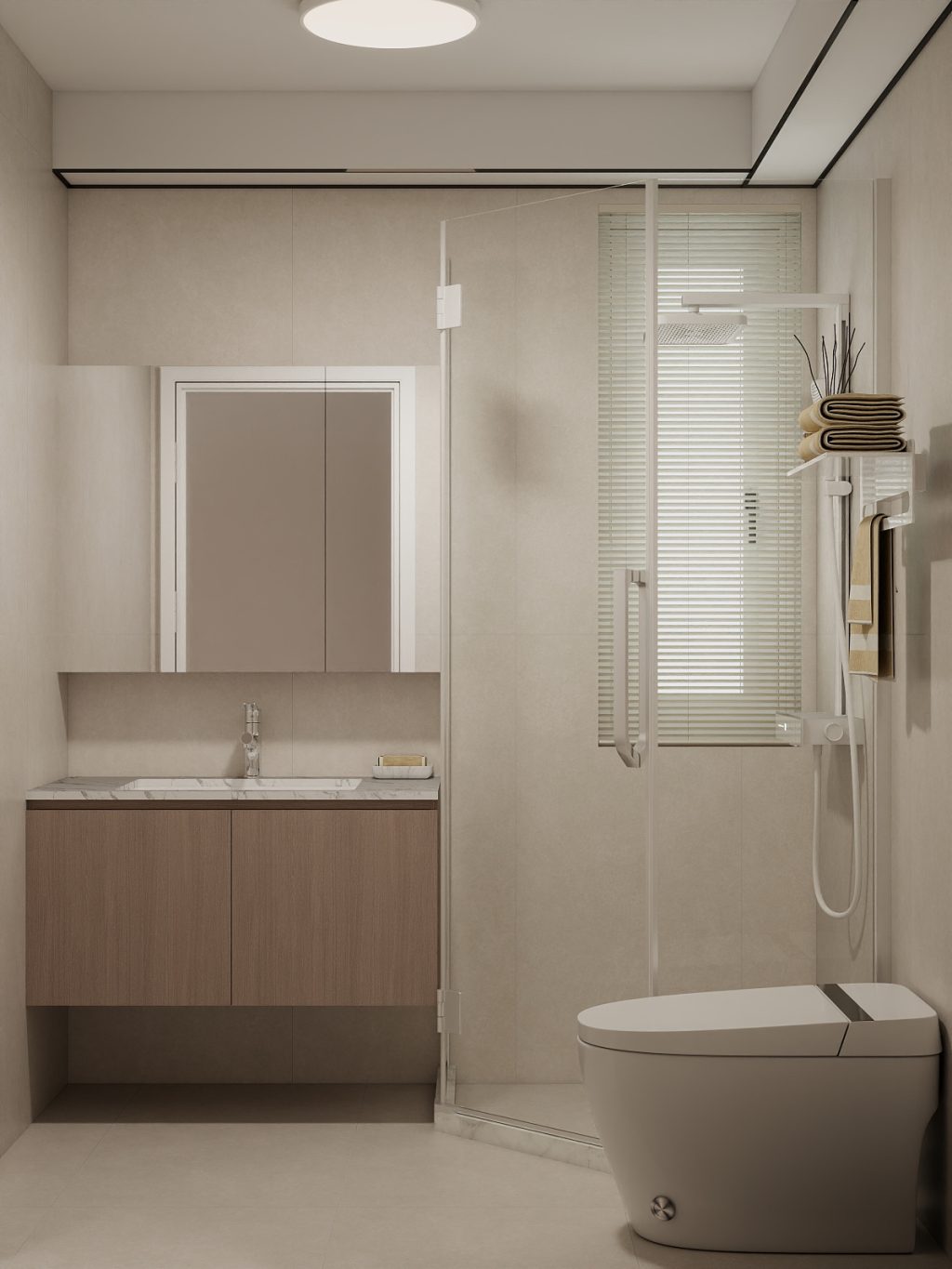 Common Bathroom Top & Bottom Cabinets (5 feet)
