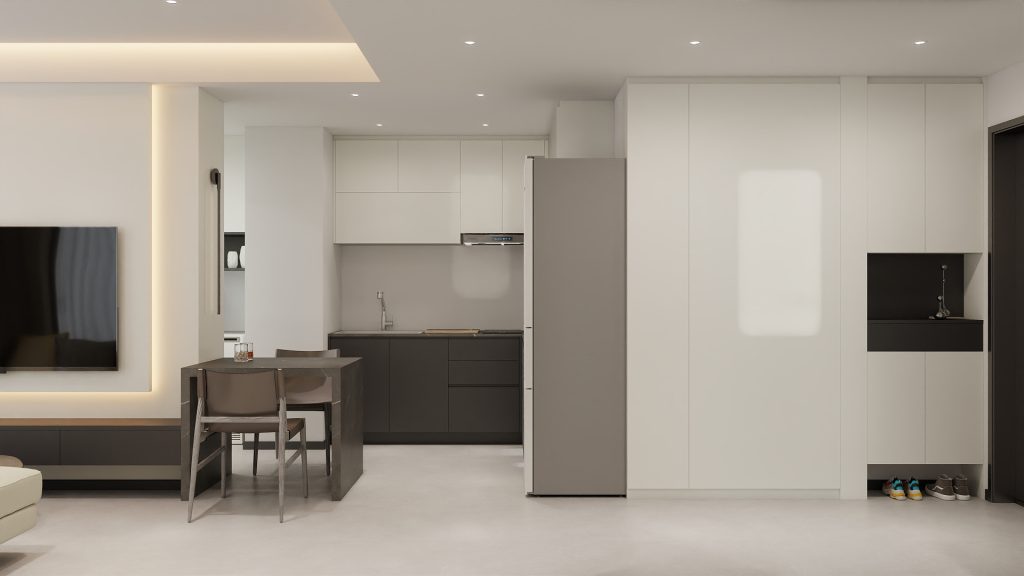 Kitchen Island with Sintered Stone  (3 feet)