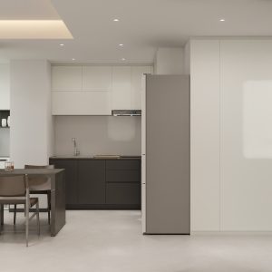 Foyer Full Height Shoes Cabinet and Bomb Shelter Door (6.5 feet)