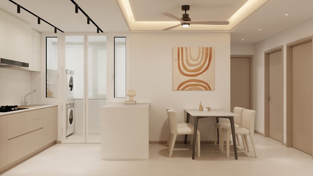 Kitchen Island with Sintered Stone  (6 feet)