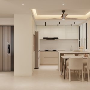 Foyer Full Height Shoes Cabinet and Bomb Shelter Door (6.5 feet)