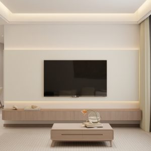 Living Room Suspended Tv Console
