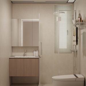 Common Bathroom Top & Bottom Cabinets