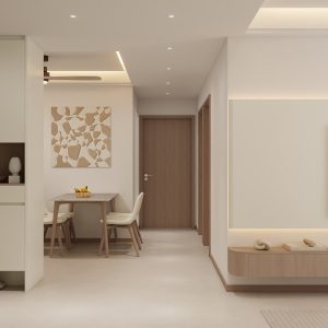 Foyer Full Height Shoes Cabinet