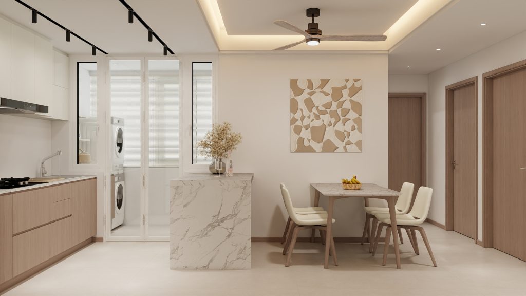 Woodgrove Ascent-93-B (7) Kitchen Island with Sintered Stone (6 feet)