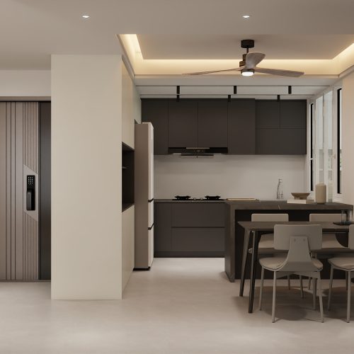 Kitchen Island with Sintered Stone  (6 feet)