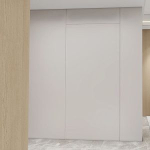 Feature Wall of Bomb Shelter with Tic-Tac Door
