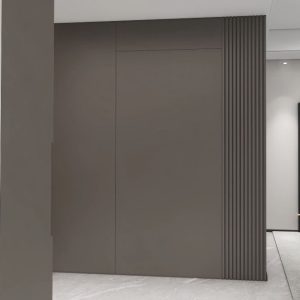 Feature Wall of Bomb Shelter with Tic-Tac Door