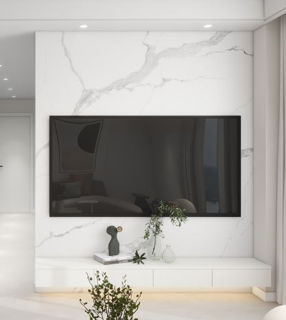 Living Tv Console & Feature Wall  (7 feet)