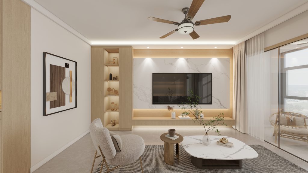 Living Room Suspended Tv  storage cabinet (10.5 feet)
