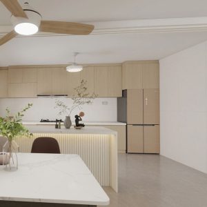 Kitchen Island with Sintered Stone (10 feet)