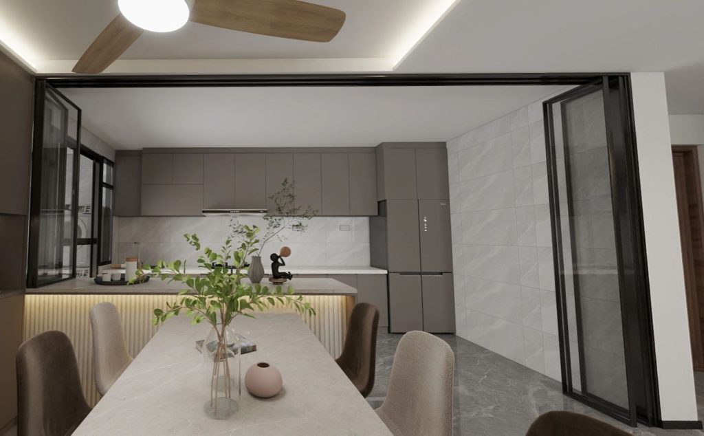 Kitchen Island with Sintered Stone (10 feet)