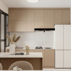 Kitchen Island with Sintered Stone  (5 feet)