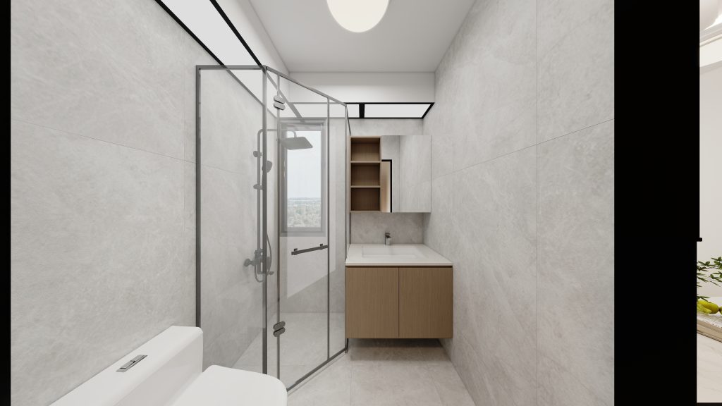 Costa Grove-96-B (7) Common Bathroom Top & Bottom Cabinets