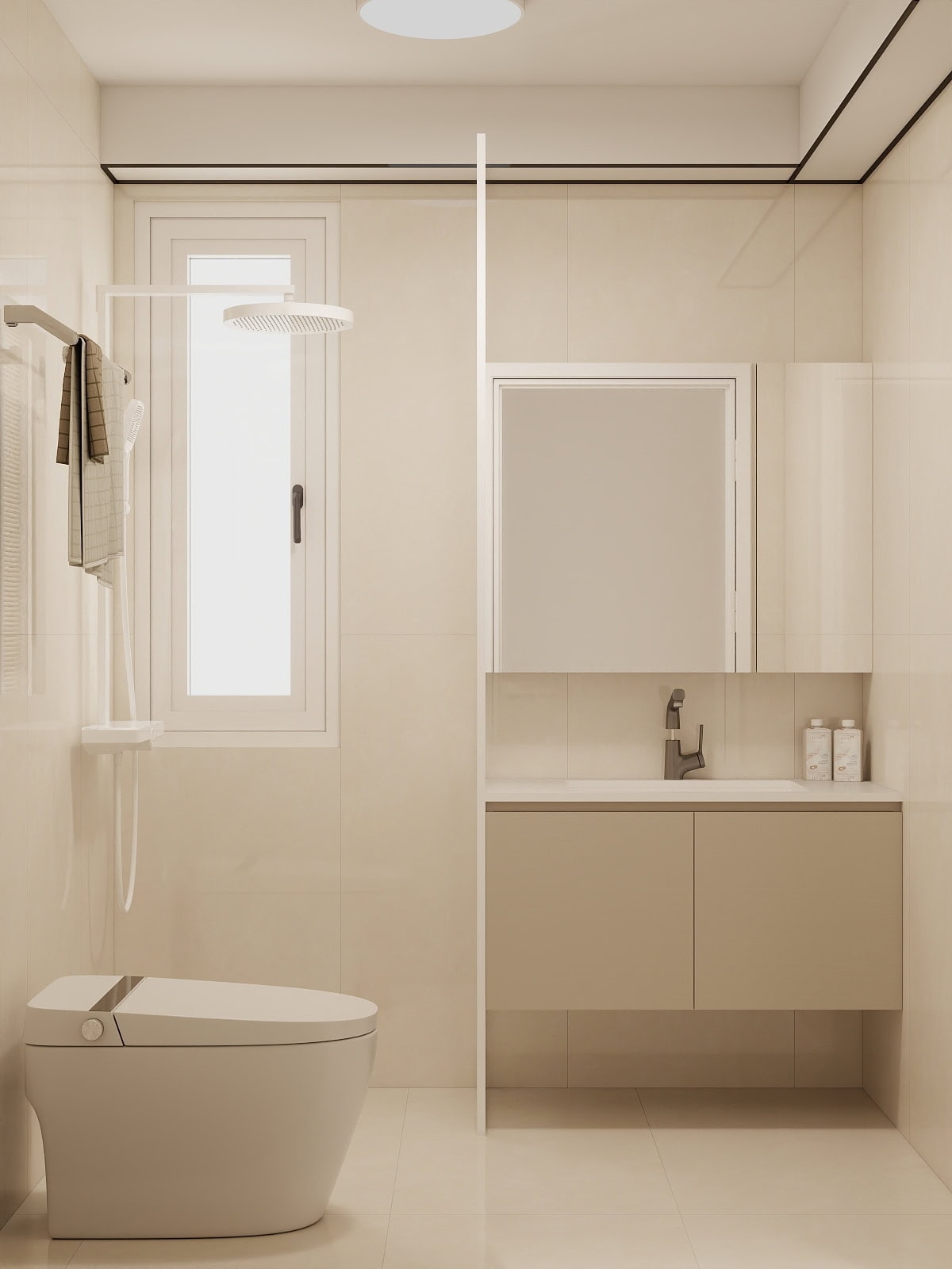 Common Bathroom Top & Bottom Cabinets (5 feet)