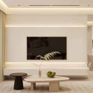 Living Room Suspended Tv Console