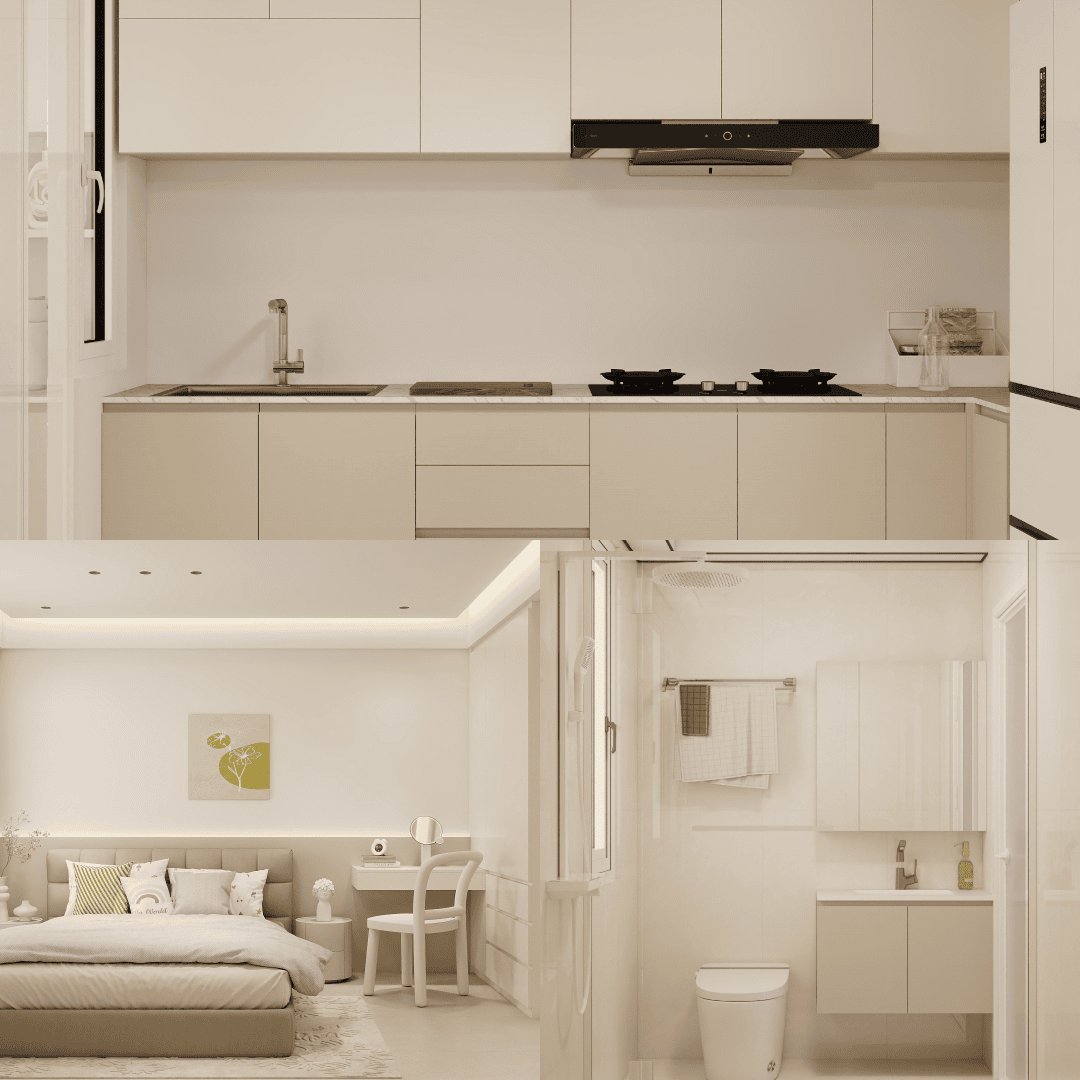MacPherson Weave 4-Room Design A (Kitchen, Master Bedroom, and Bathroom Cabinets)