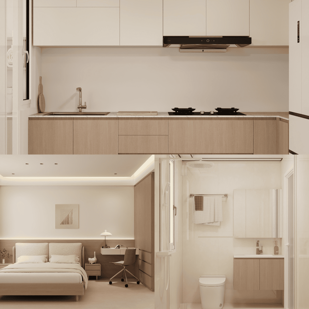 MacPherson Weave 4-Room Design B (Kitchen, Master Bedroom, and Bathroom Cabinets)