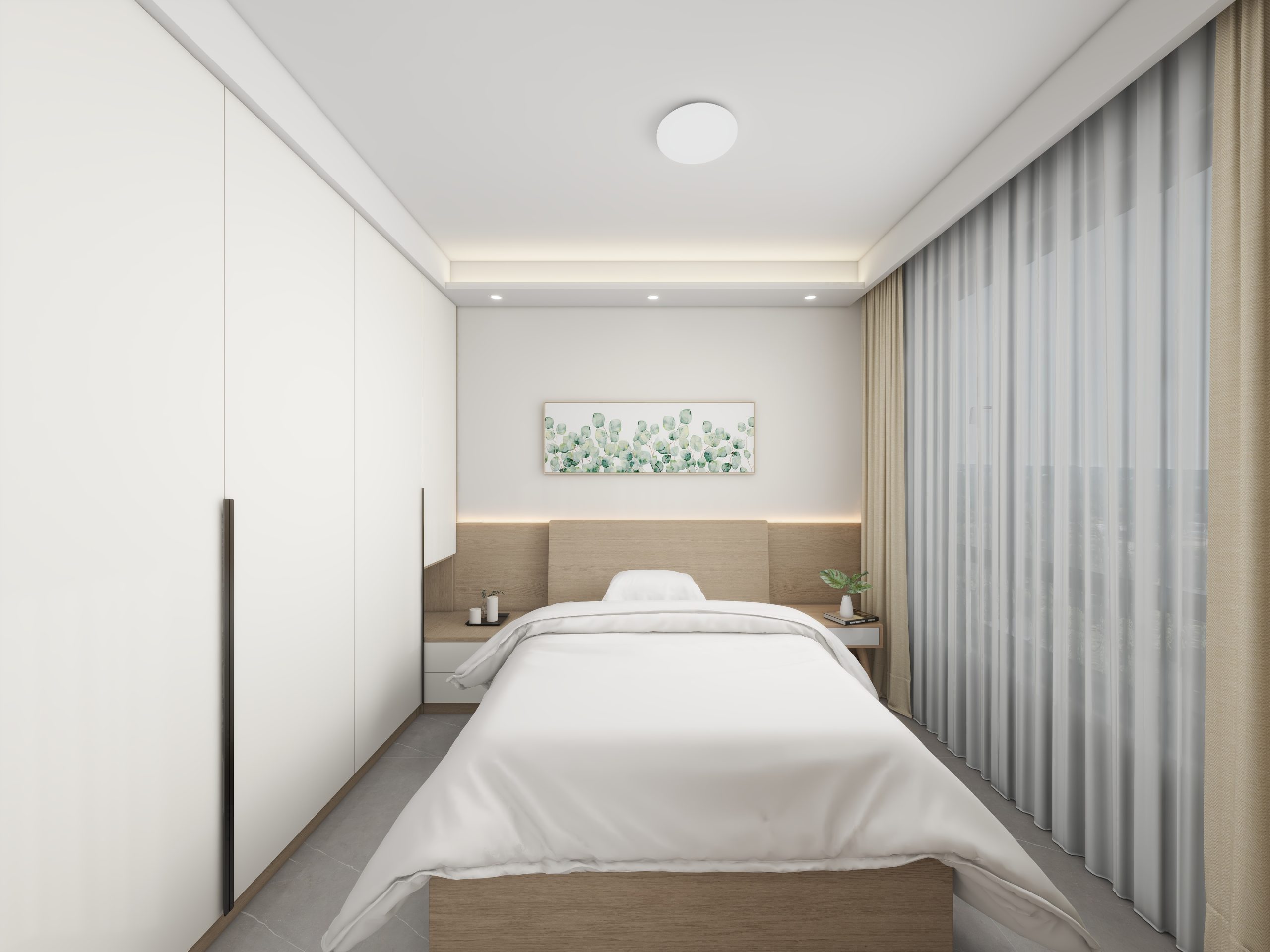 Yishun Boardwalk 2-Room Design B (Kitchen, Master Bedroom, and Bathroom Cabinets)