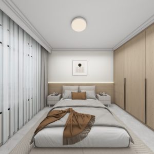Master Bedroom Headboard with LED Strip