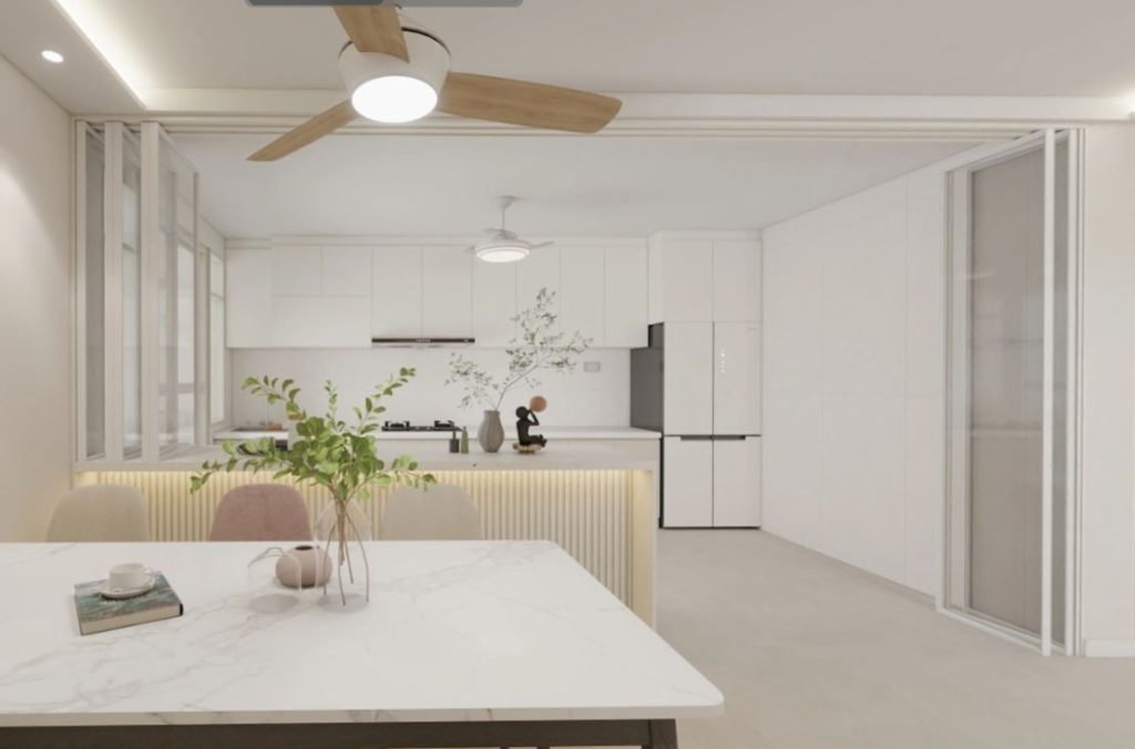 Kitchen Island Aluminium Frame Folding Window and Door (15.5 feet)