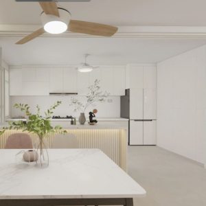 Kitchen Island with Sintered Stone (10 feet)