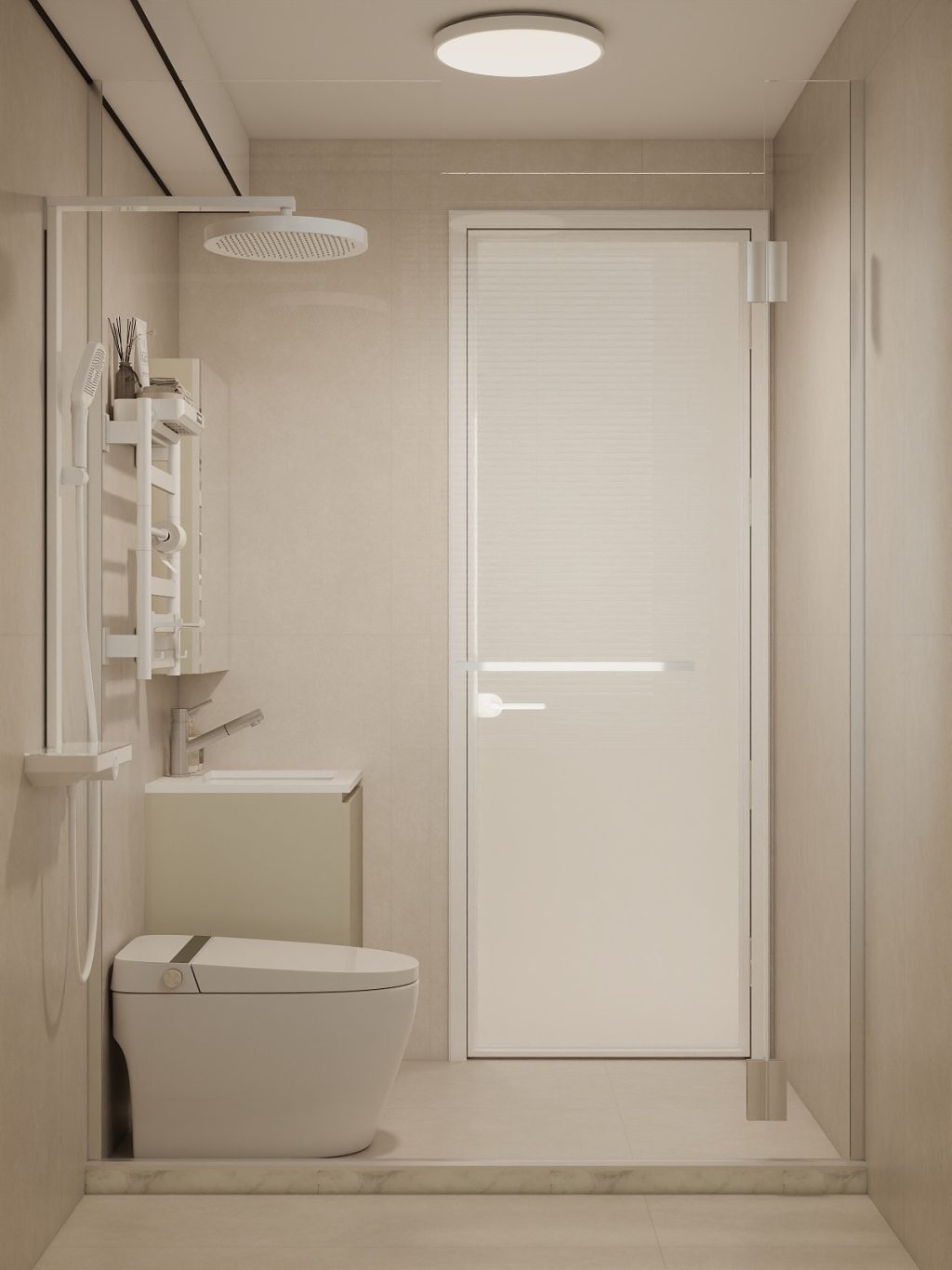 Jurong East Toh Guan Grove 2-Room Design A (Kitchen, Master Bedroom, and Bathroom Cabinets)