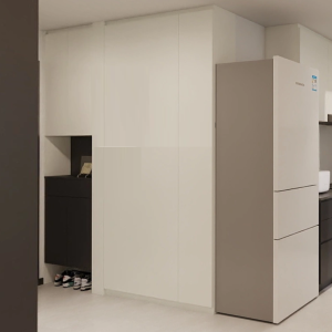 Foyer Full Height Shoes Cabinet and Bomb Shelter Door (6.5 feet)
