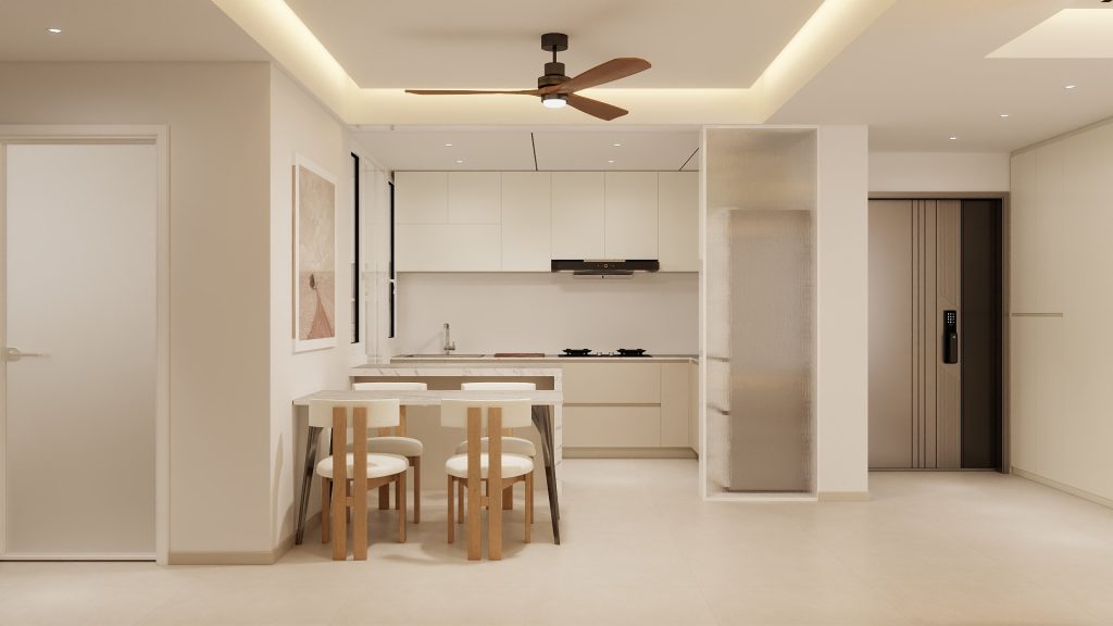 Jurong East Toh Guan Grove 4-Room Design A (Kitchen, Master Bedroom, and Bathroom Cabinets)