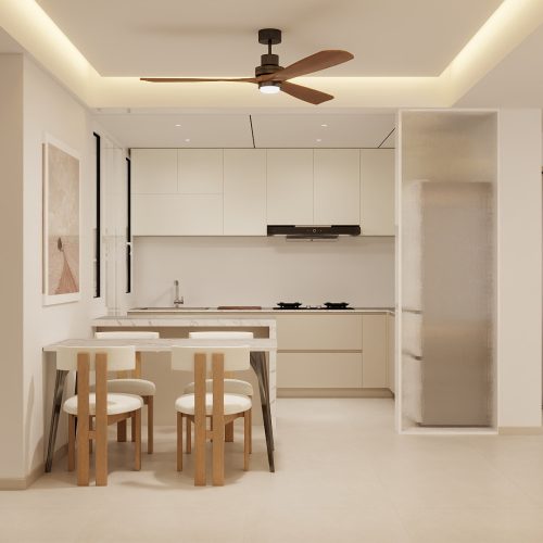 Jurong East Toh Guan Grove 4-Room Design A (Kitchen, Master Bedroom, and Bathroom Cabinets)