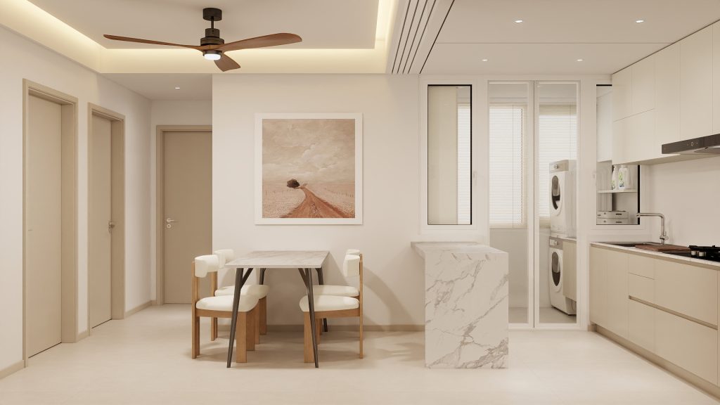 Kitchen Island with Sintered Stone  (6 feet)