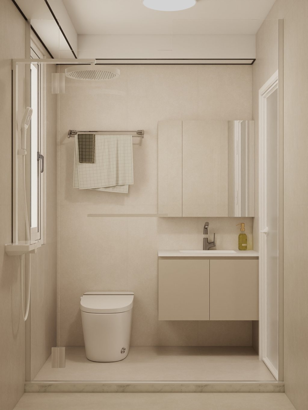 Jurong East Toh Guan Grove 4-Room Design A (Kitchen, Master Bedroom, and Bathroom Cabinets)