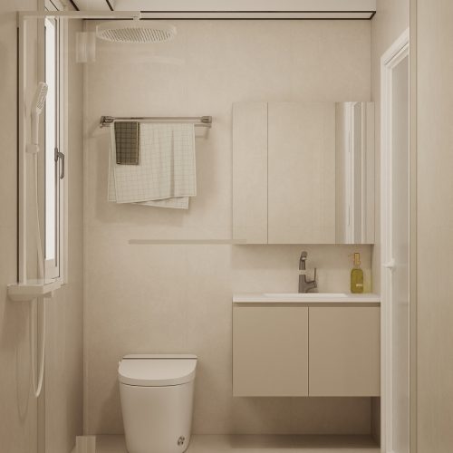 Jurong East Toh Guan Grove 4-Room Design A (Kitchen, Master Bedroom, and Bathroom Cabinets)