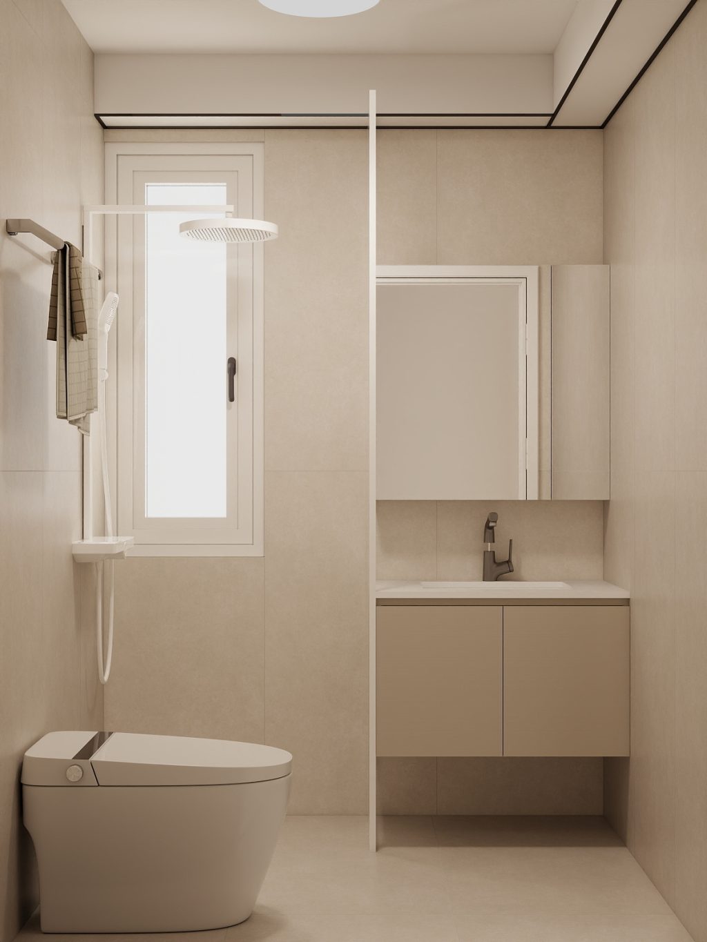 Common Bathroom Top & Bottom Cabinets (5 feet)