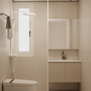 Common Bathroom Top & Bottom Cabinets (5 feet)