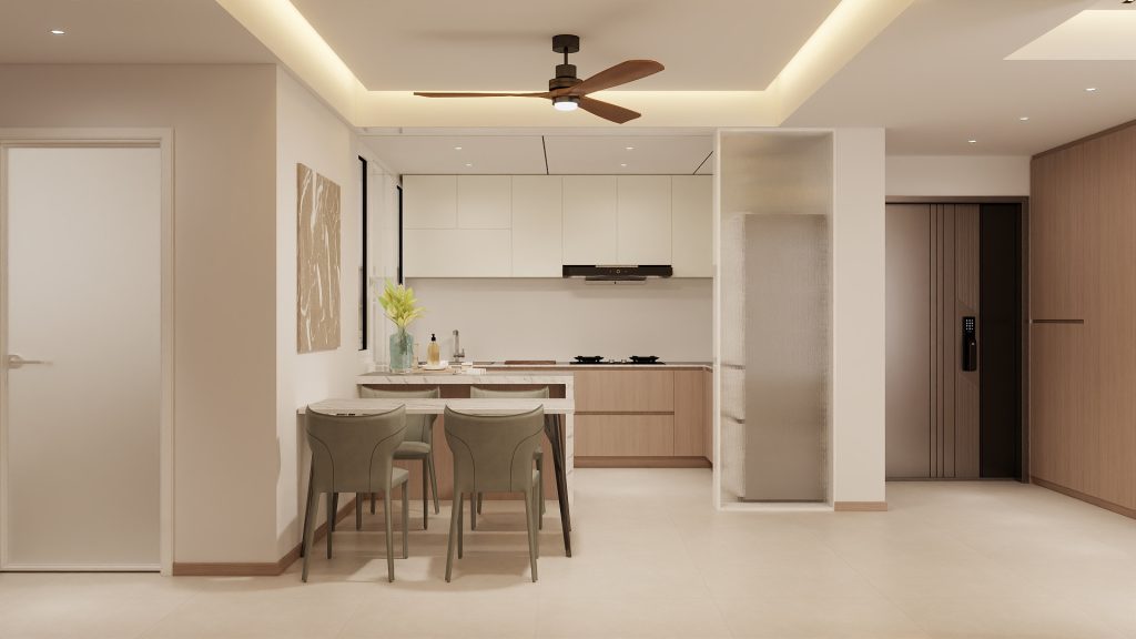 Jurong East Toh Guan Grove 4-Room Design B (Kitchen, Master Bedroom, and Bathroom Cabinets)