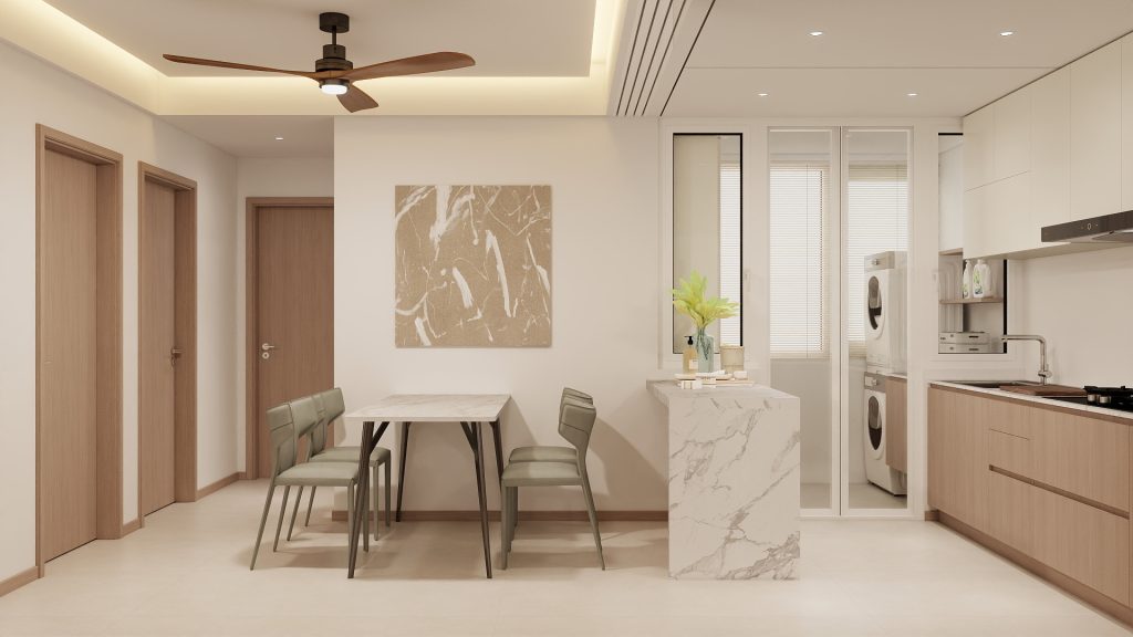 Kitchen Entrance Aluminium Frame Silding Door (10 feet)