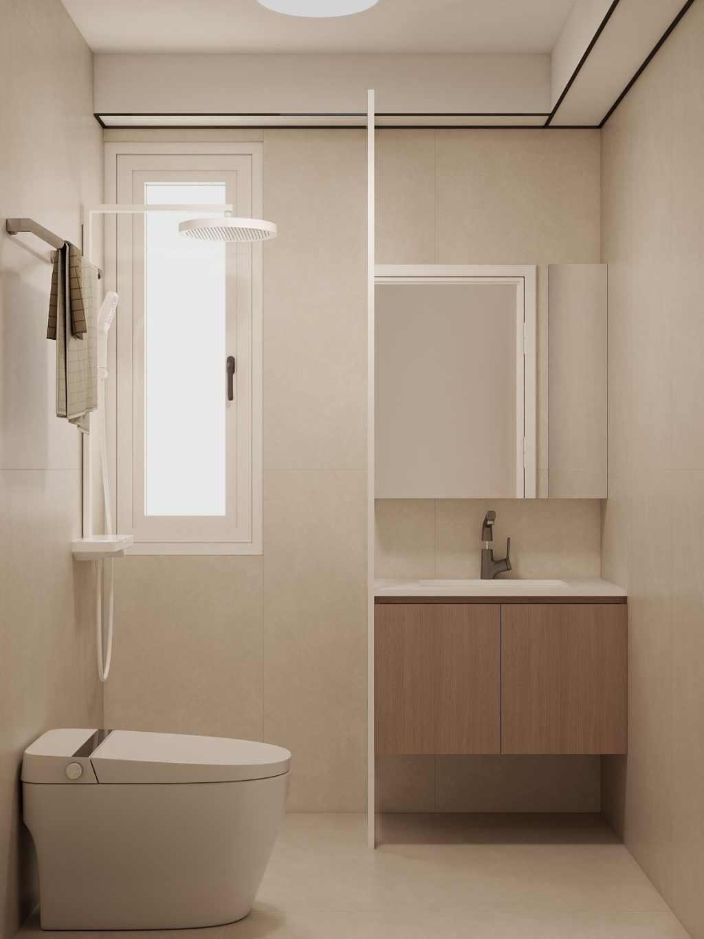 Common Bathroom Top & Bottom Cabinets (5 feet)