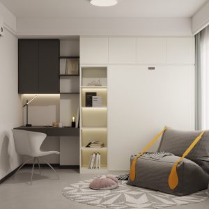 Bedroom 2 Space Saving Beds with Casement Wardrobe (10.5 feet)